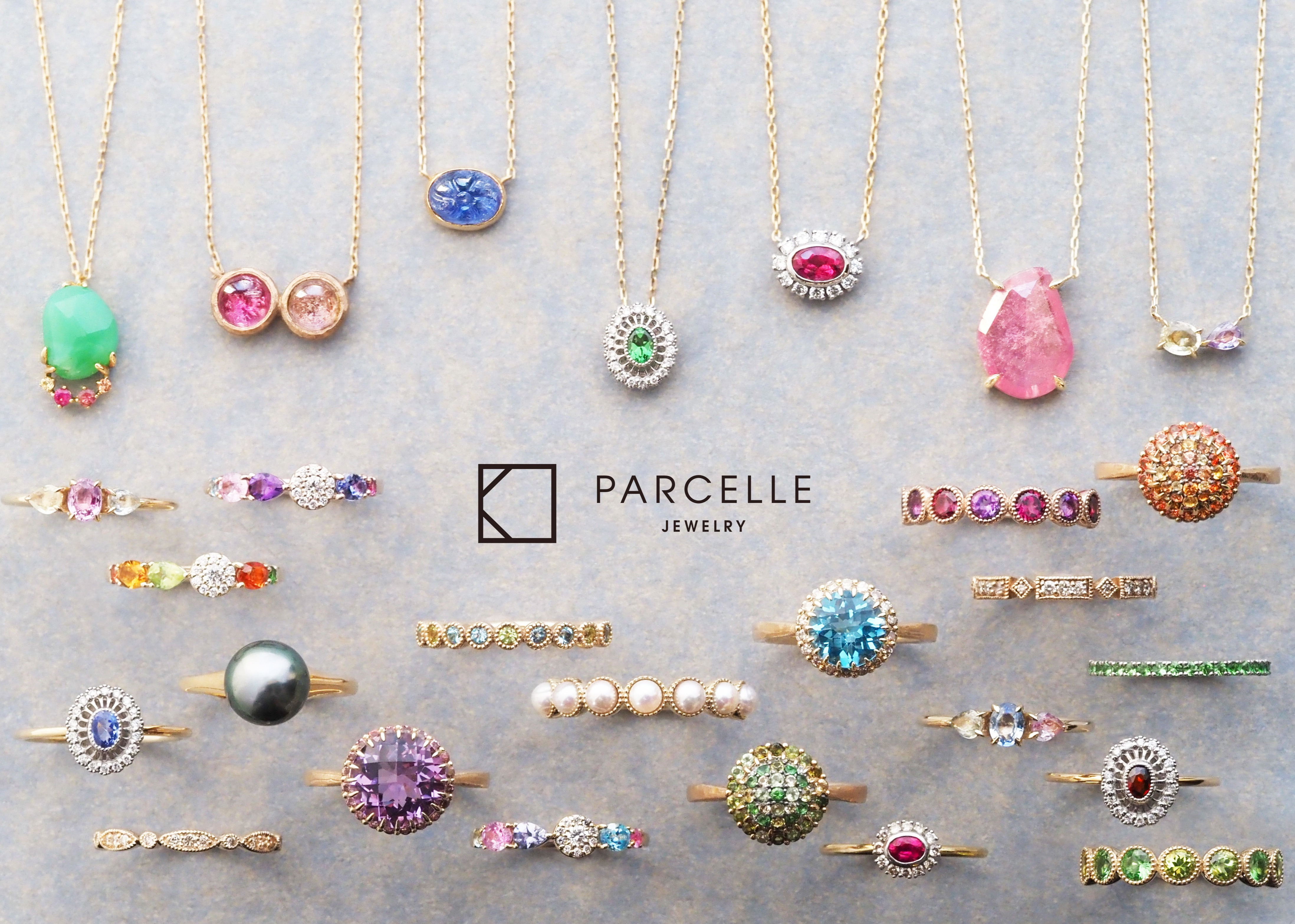 “PARCELLE JEWELRY春天的新作品珠宝和特别定做珠宝交易"