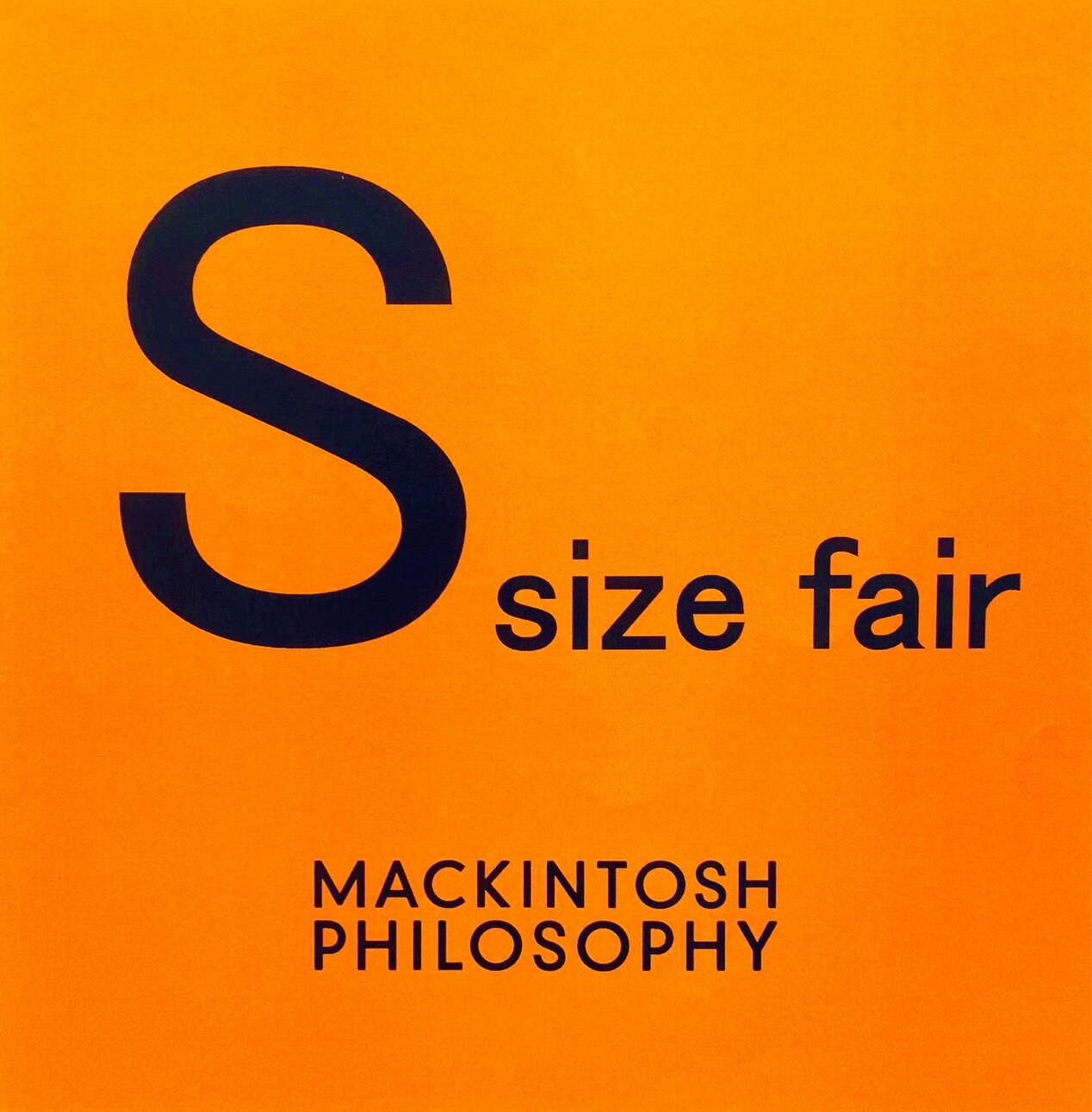 “S“size FAIR 10/30(星期三)~11/5(星期二)