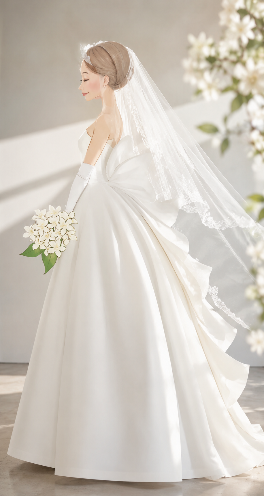 为作前撮riya婚礼的准备正式的rezashiebingu