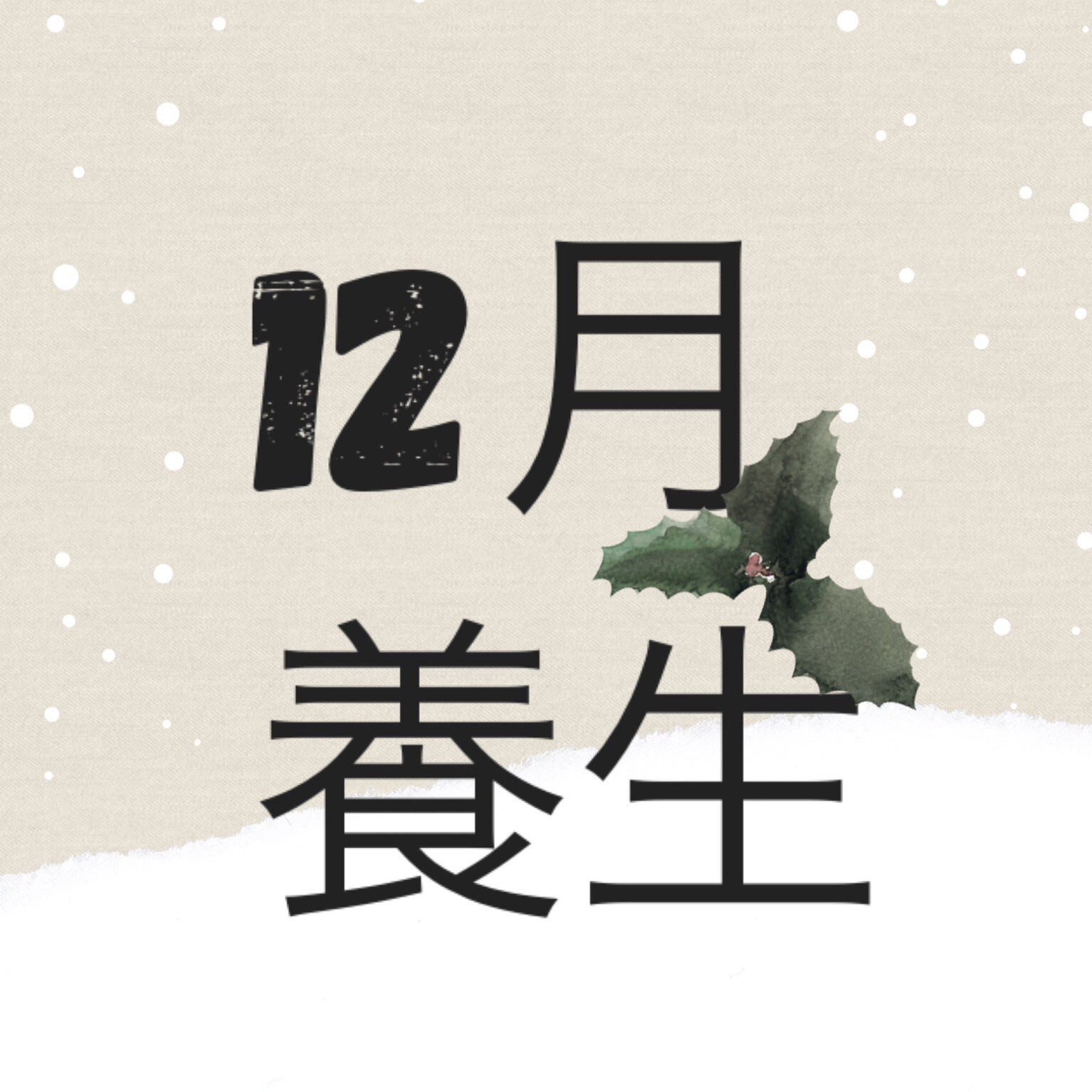 ❄12月保养⛄