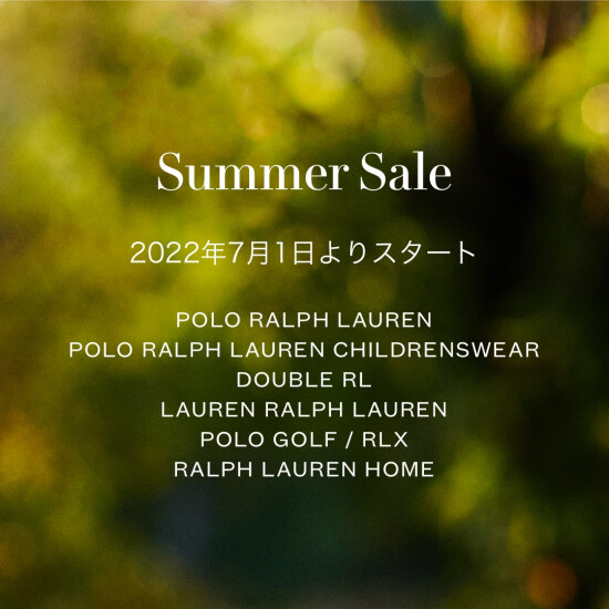 马球拉尔夫劳伦2022 Summer Sale