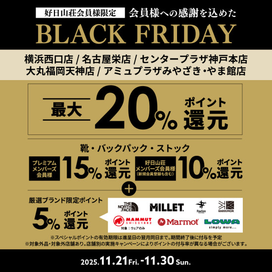 "BLACK FRIDAY"期间的通知
